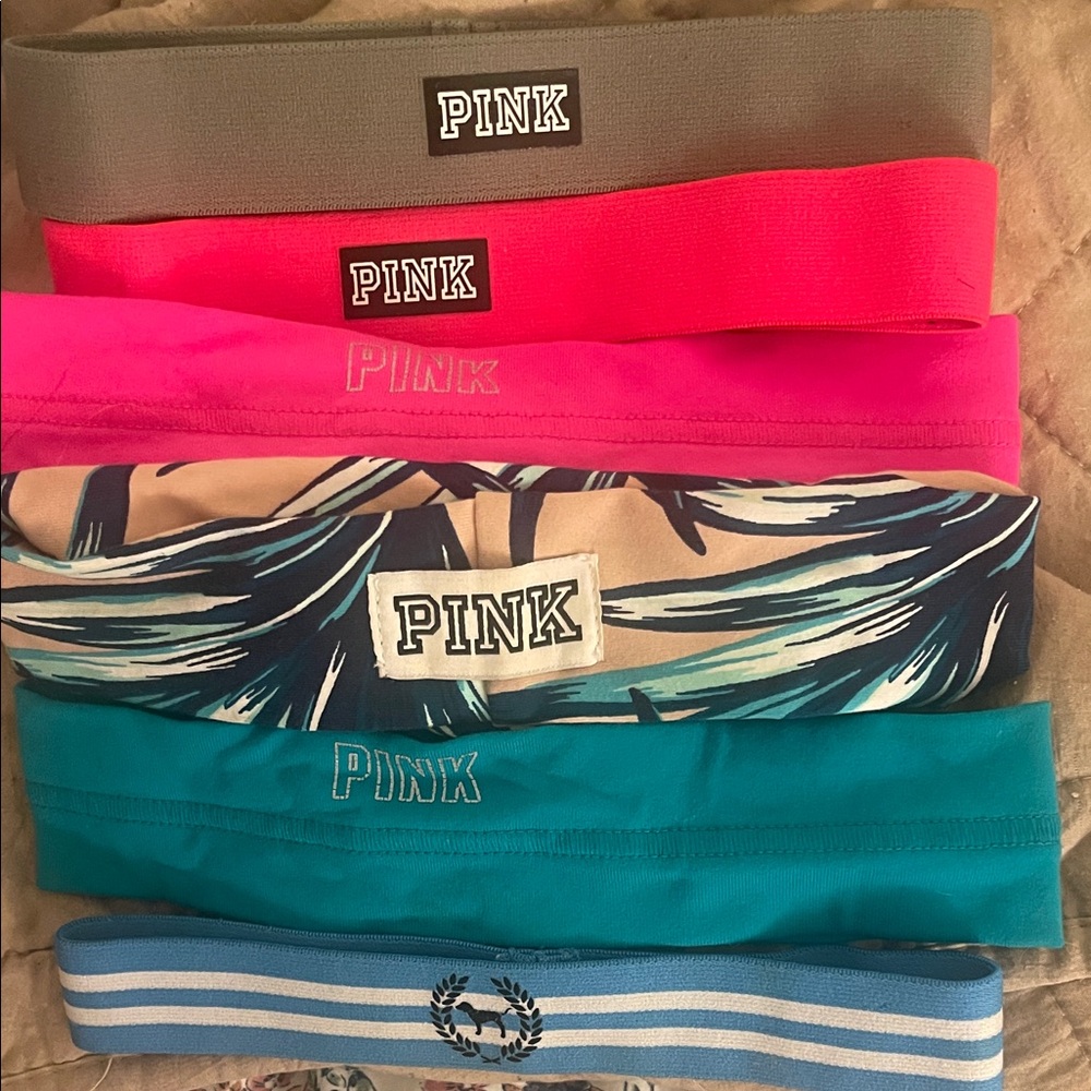 PINK Victoria's Secret Headbands - Gray, Pink, Blue